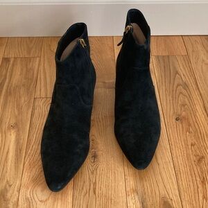 J. Crew Suede Pointed Toe Ankle Boots